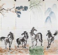 Xu Beihong 1895-1953 Chinese Watercolor Horse