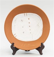 Lucio Fontana Argentine-Italian Ceramic Plate