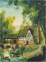 Winston Churchill UK Impressionist Oil on Canvas