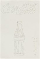Andy Warhol American "Coca Cola" Drawing on Paper