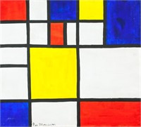Piet Mondrian Dutch Abstract Oil on Canvas