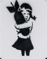 Banksy British Pop Dismaland Spray on Canvas