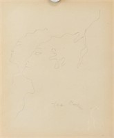 Jean Cocteau French Cubist Graphite on Paper