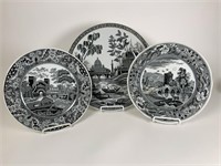 3 Spode Archive Collection plates