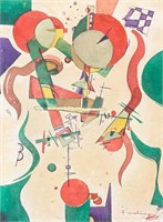 Wassily Kandinsky Russian Abstract Acrylic Board