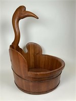 Chinese Duck Baby wood basket