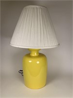 Yellow ceramic lamp