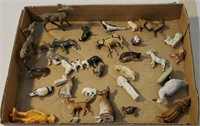 Box of miniature animals & people