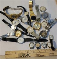 Box of wrist watches for parts - **as is