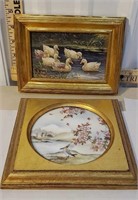 Small painting of ducks and Oriental painting on