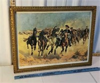 Frederick Remington Print - the fourth troopers