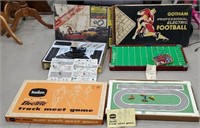 3 games - car racing, electric football and