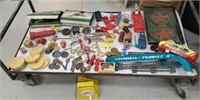 Box of miscellaneous toys and parts