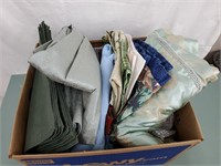 Box Lot of Napkins, Tablecloths, & other linens