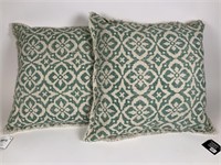 2 Aria 18 Inch Square pillows