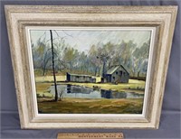 Edith Shiner "Trouble Pond" Oil Painting
