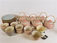 Bloomingville China teapots, plates, bowls, etc
