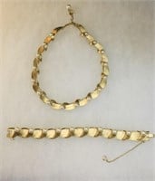 Vintage Trifari  necklace and 7” bracelet
