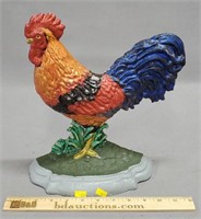 Contemporary Cast Iron Rooster Doorstop