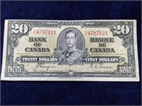 Canada 1937 Twenty Dollar Bill