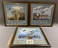 Lot of 3 David Maass Duck Stamp Prints