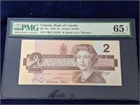 1986 Canada Uncirculated Two Dollar Bill