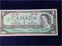 1957 Canada Centennial One Dollar Bill