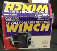 New Chicago 12 V portable electric winch
