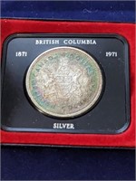 1971 Canada British Columbia Silver Dollar