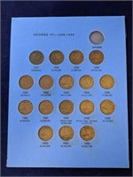 1936-1952 George VI One Cent Collection