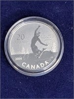 2014 Canada .9999 Fine Silver $20 Coin