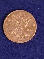 2017 .999 1 oz Copper Coin