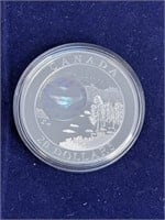 2005 Canada 99.99 Fine Silver $20 Coin Diamonds