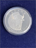 2014 $20 Fine Silver Coin The Bison Portrait