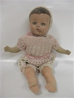 14.25" Long Antique Composite Material Doll