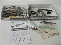 2 Boxes Of Assorted Model Rifles, Pistols & Parts
