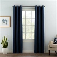 Pr Of 54"x84" Blue Whitnash Solid Blackout