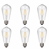 Set Of 6 - 40 Watt Equivalent St64 Led Dimmable