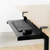 Vivo Black Clamp On Keyboard Tray