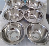 Stainless Steel Small Mixing Bowls (6 bowls)