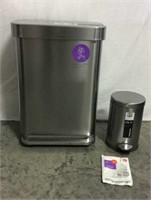 Simple Human 2 pc step trashcan set