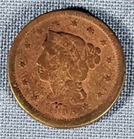 1855 Large Cent G 4