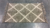 Mineral Spring 30 x 46 fringed Accent rug