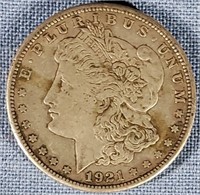 1921 S Morgan Silver Dollar  EF 40