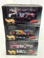 3 Hot Wheels Racing die cast Collector cars