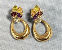 14k Gold Pierced Earrings 11g