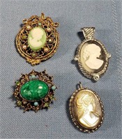 4 Broach Pendents