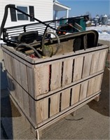 Crate Of Lawn Mower Parts