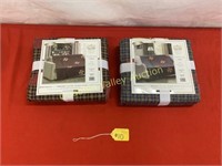 2 VIRAH BELLA QUILTED THROWS