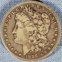 1899 O Morgan Silver Dollar EF 40
